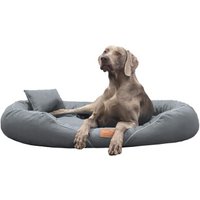 Tierlando TIFFANY Couture - Orthopädisches Hundebett schwarz/ graphit 1,15 m, 20 cm, 90 cm von Tierlando