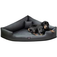 Tierlando TRIVIA - Orthopädisches Eckhundebett schwarz/ graphit 80 cm, 25 cm, 80 cm Tierlando TRIVIA - Orthopädisches Eckhundebett schwarz/ graphit 80 cm, 25 cm, 80 cm von Tierlando