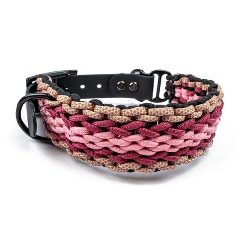 Hundehalsband Tierluxe Natur Handgemacht Paracord (Leben, L Halsumfang 35-41 cm) von Tierluxe