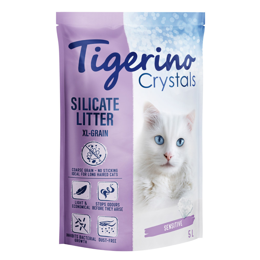 6 x 5 l Tigerino Crystals Katzenstreu zum Sonderpreis! - XXL von Tigerino