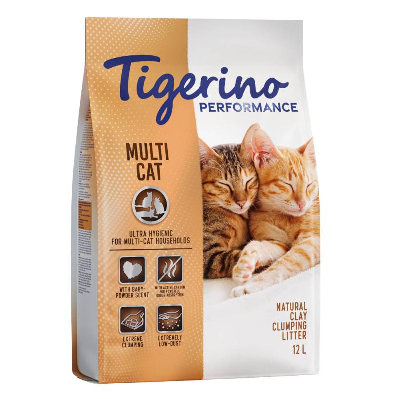 Sparpakete Tigerino Performance Katzenstreu zum Sonderpreis! - Multi-Cat (2 x 12 l) von Tigerino