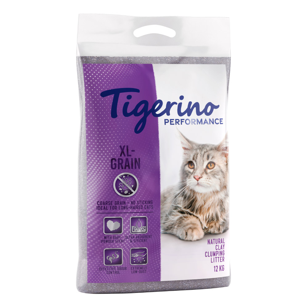 Sparpakete Tigerino Performance Katzenstreu zum Sonderpreis! - XL-Grain (2 x 12 kg) von Tigerino