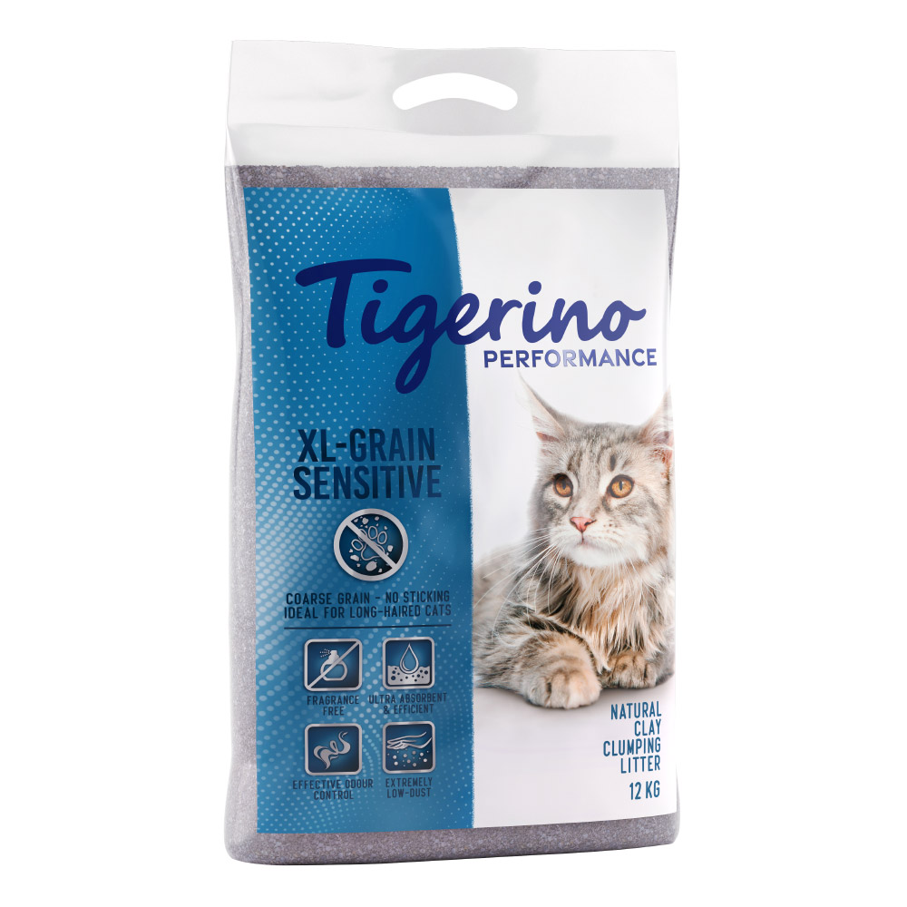 Sparpakete Tigerino Performance Katzenstreu zum Sonderpreis! - XL-Grain Sensitive (2 x 12 kg) von Tigerino