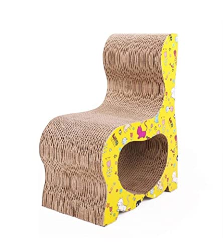 Kratzbrett Kratzmatte Kratzpappe Cat Scratcher Karton Kratzunterlage Stuhl Wellpappe Kratzunterlage Katzentrainingsspielzeug Für Große Katzen Und Kätzchen Kratzbrett Katze Katzen Kratzbrett von Tigrun