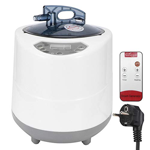 Tiiyee Sauna Körper Dampfgenerator Tragbare Begasungsmaschine Edelstahl Topfgenerator mit Smart Touch Button Fernbedienung für Duschbad Home Bath Spa 2.8L von Tiiyee