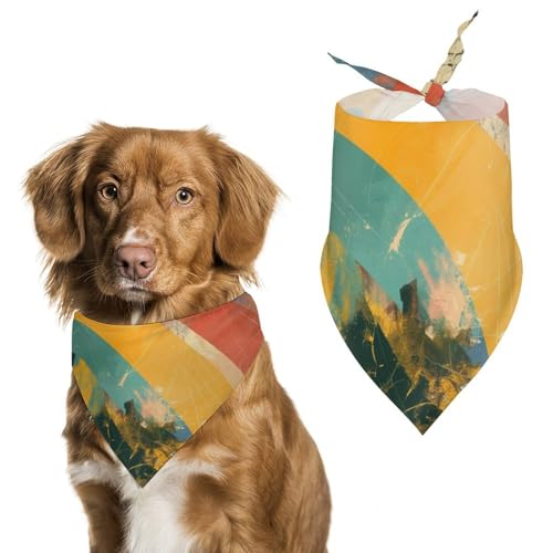 Hund Bandanas Aquarell-Ball Hundeschal Latztuch Für Haustiere Large: 70 * 30 cm von Tilivyx