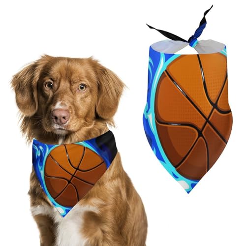 Hund Bandanas Basketball Ball Hundeschal Latztuch Für Haustiere Large: 70 * 30 cm von Tilivyx