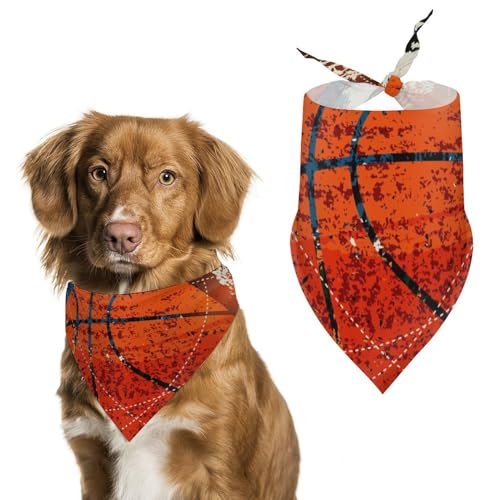 Hund Bandanas Basketball Sport Ball Hundeschal Latztuch Für Haustiere Large: 70 * 30 cm von Tilivyx