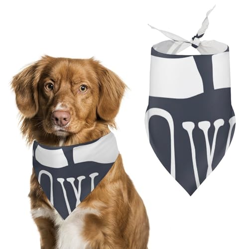 Hund Bandanas Bauernhof Tiere Kuh Hundeschal Latztuch Für Haustiere Large: 70 * 30 cm von Tilivyx