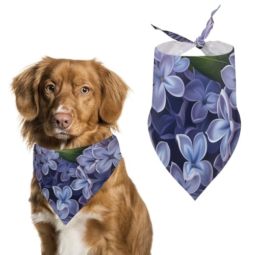 Hund Bandanas Fliederblüten Hundeschal Latztuch Für Haustiere Large: 70 * 30 cm von Tilivyx