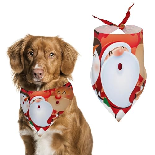 Hund Bandanas Fröhliche Weihnachten Hundeschal Latztuch Für Haustiere Large: 70 * 30 cm von Tilivyx