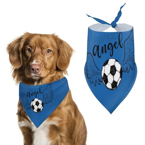 Hund Bandanas Fußball Soccer Ball Hundeschal Latztuch Für Haustiere Large: 70 * 30 cm von Tilivyx