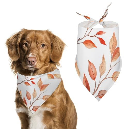 Hund Bandanas Herbstbaum-Blätter Hundeschal Latztuch Für Haustiere Large: 70 * 30 cm von Tilivyx