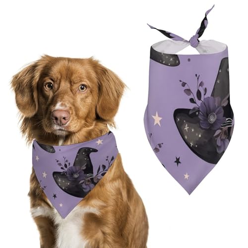 Hund Bandanas Hexenhut-Muster Hundeschal Latztuch Für Haustiere Large: 70 * 30 cm von Tilivyx