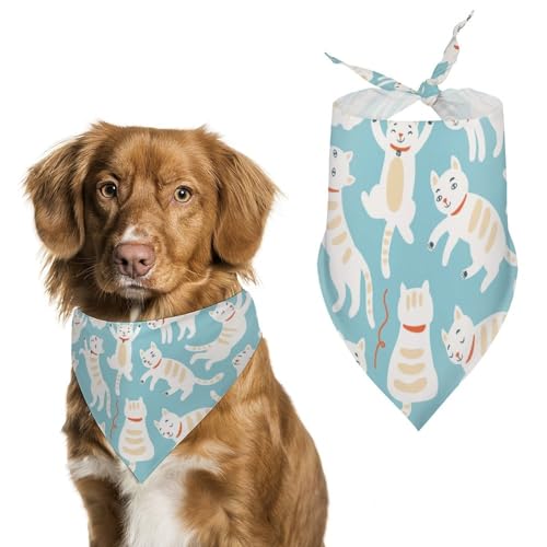 Hund Bandanas Katzen Und Kätzchen Muster Hundeschal Latztuch Für Haustiere Large: 70 * 30 cm von Tilivyx