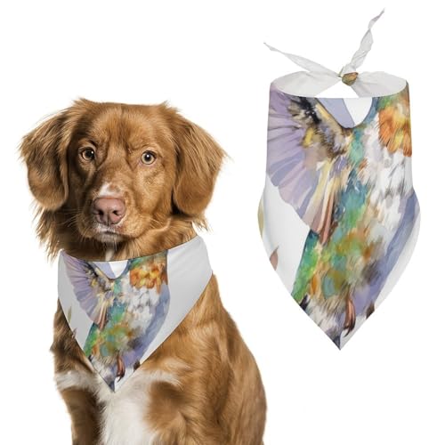 Hund Bandanas Kolibri Niedlicher Vogel Hundeschal Latztuch Für Haustiere Large: 70 * 30 cm von Tilivyx