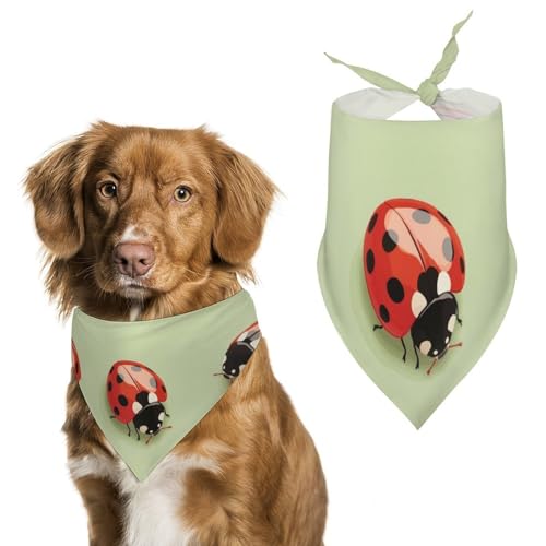 Hund Bandanas Marienkäfer Set Hundeschal Latztuch Für Haustiere Large: 70 * 30 cm von Tilivyx