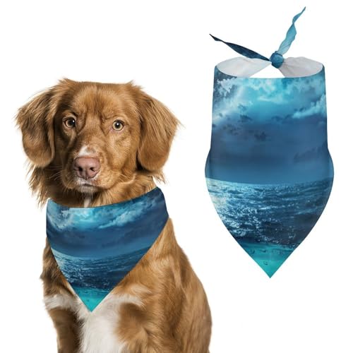 Hund Bandanas Mondlandschaft Hundeschal Latztuch Für Haustiere Large: 70 * 30 cm von Tilivyx