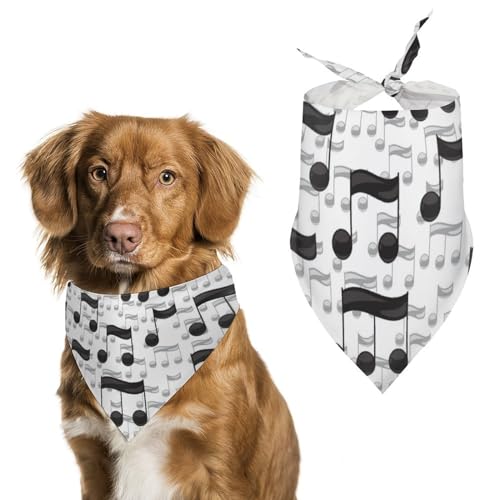 Hund Bandanas Musiknoten Hundeschal Latztuch Für Haustiere Large: 70 * 30 cm von Tilivyx