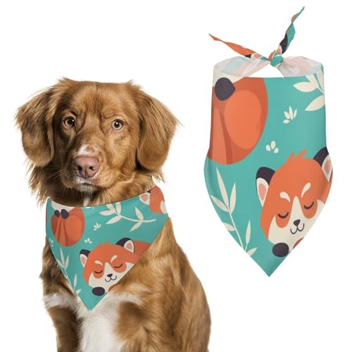 Hund Bandanas Niedliches Rotfuchs-Muster Hundeschal Latztuch Für Haustiere Large: 70 * 30 cm von Tilivyx