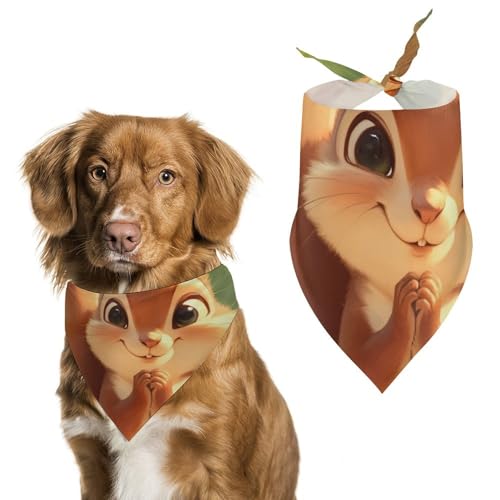 Hund Bandanas Niedliches Tier Hundeschal Latztuch Für Haustiere Large: 70 * 30 cm von Tilivyx