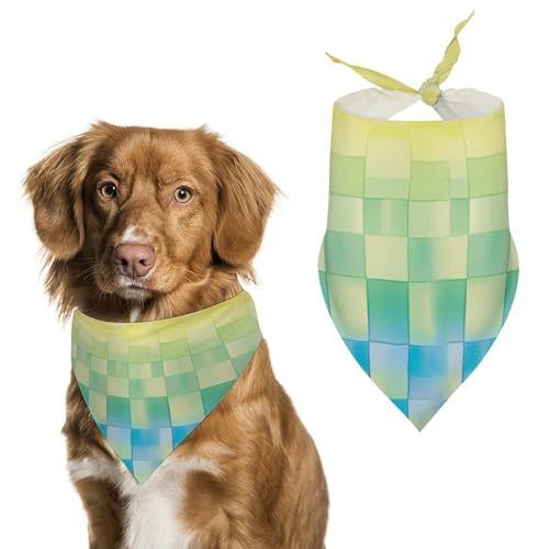 Hund Bandanas Regenbogen Farbverlauf Hundeschal Latztuch Für Haustiere Large: 70 * 30 cm von Tilivyx