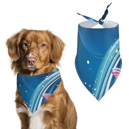 Hund Bandanas Schöne Schmetterlinge Hundeschal Latztuch Für Haustiere Large: 70 * 30 cm von Tilivyx