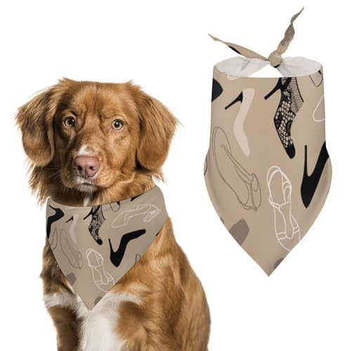 Hund Bandanas Schuhe Muster Hundeschal Latztuch Für Haustiere Large: 70 * 30 cm von Tilivyx