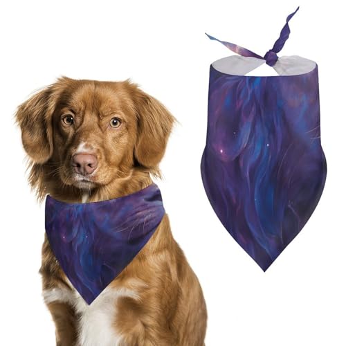 Hund Bandanas Tier Galaxie Hintergrund Hundeschal Latztuch Für Haustiere Large: 70 * 30 cm von Tilivyx