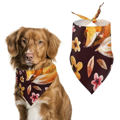 Hund Bandanas Tiere Fuchs Hundeschal Latztuch Für Haustiere Large: 70 * 30 cm von Tilivyx