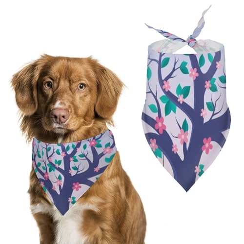 Hund Bandanas Vögel Baum Hundeschal Latztuch Für Haustiere Large: 70 * 30 cm von Tilivyx