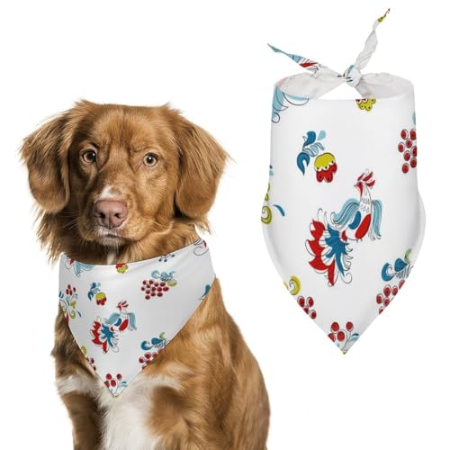 Hund Bandanas Vögel Muster Hundeschal Latztuch Für Haustiere Large: 70 * 30 cm von Tilivyx