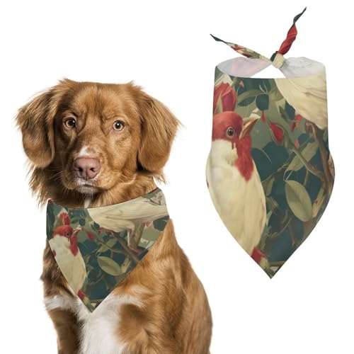 Hund Bandanas Vögel Und Blumenblüten Hundeschal Latztuch Für Haustiere Large: 70 * 30 cm von Tilivyx