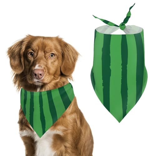 Hund Bandanas Wassermelone Grüner Druck Hundeschal Latztuch Für Haustiere Large: 70 * 30 cm von Tilivyx