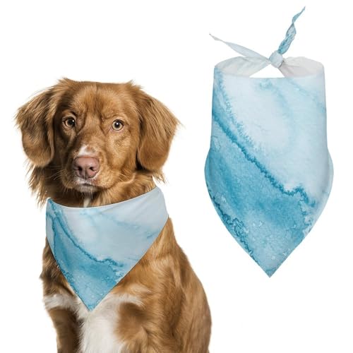 Hund Bandanas Weiß Und Blau Hundeschal Latztuch Für Haustiere Large: 70 * 30 cm von Tilivyx