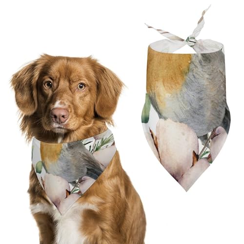 Hund Bandanas Weißer Vogel Hundeschal Latztuch Für Haustiere Large: 70 * 30 cm von Tilivyx