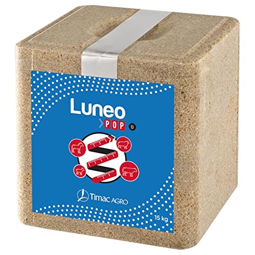 Timac Agro Leckstein Luneo POP 15 kg Rinder Schafe Ziegen Perde Mineralfutter von Timac Agro