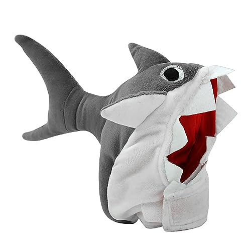 Timpfee Halloween Hund Hai Kostüme Fisch Flosse Hund Kostüm Große Rasse für Kleine Hunde Welpen Cosplay Geburtstag Party Outfit von Timpfee