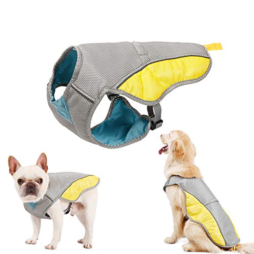 Tineer Pet Cooling Vest, reflektierende Weste Dog Jacket Cooler Summer für kleine mittelgroße Hunde, Wandern, Klettern, Sport (S) von Tineer