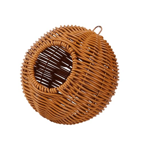 Geflochtenes Vogelnest aus künstlichem Rattan, hängendes Design, Vogelhäuser für Wellensittiche, Nymphensittiche und Unzertrennliche, Käfigdekoration, Wellensittiche, Vogelhaus mit Webstruktur Geflochtenes Vogelnest aus künstlichem Rattan, hängendes Design, Vogelhäuser für Wellensittiche, Nymphensittiche und Unzertrennliche, Käfigdekoration, Wellensittiche, Vogelhaus mit Webstruktur von TingHaoO
