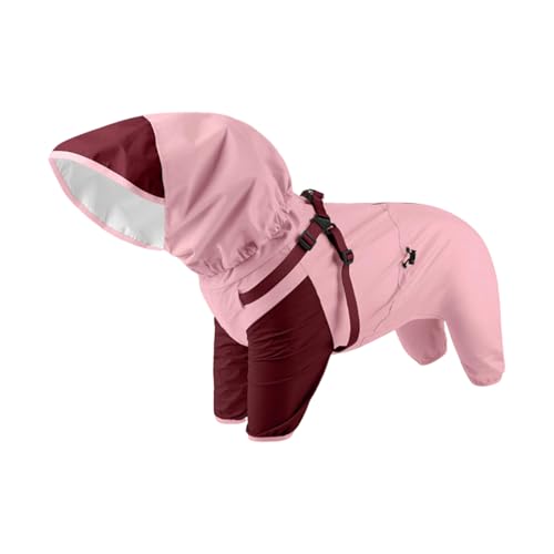 Hunde-Regenmantel mit abnehmbarer Kapuze, elastische Bündchen für kleine bis große Hunde, Outdoor-Aktivitäten, Haustier-Spaziergänge, Kapuzenregenjacken Hunde-Regenmantel mit abnehmbarer Kapuze, elastische Bündchen für kleine bis große Hunde, Outdoor-Aktivitäten, Haustier-Spaziergänge, Kapuzenregenjacken von TingHaoO
