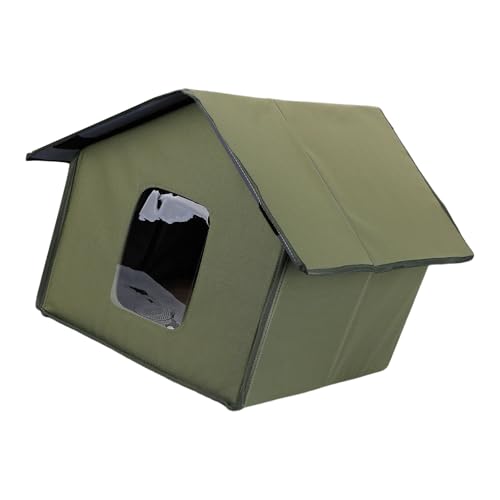 Isoliertes Katzenhaus für den Außenbereich, einfache Montage, für den Winter, Katzen-Unterschlupf, gemütliches Bett, großer faltbarer Unterschlupf Isoliertes Katzenhaus für den Außenbereich, einfache Montage, für den Winter, Katzen-Unterschlupf, gemütliches Bett, großer faltbarer Unterschlupf von TingHaoO