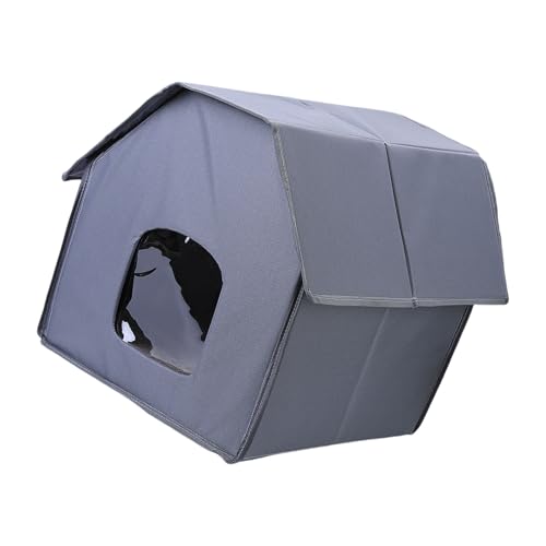 Isoliertes Katzenhaus für den Außenbereich, einfache Montage, für den Winter, Katzen-Unterschlupf, gemütliches Bett, großer faltbarer Unterschlupf Isoliertes Katzenhaus für den Außenbereich, einfache Montage, für den Winter, Katzen-Unterschlupf, gemütliches Bett, großer faltbarer Unterschlupf von TingHaoO