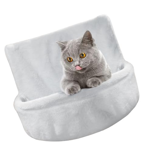 TingHaoO Fleece-Hängematte für Katzen, groß, hängend, weich und warm, abnehmbares Schlafbett, Ruhenest für einfaches Waschen von TingHaoO