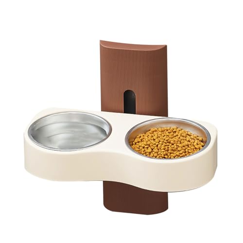 Wandmontierter Katzennapf, große Kapazität, Haustier-Futternapf, Katzenfütterung, Trinken, höhenverstellbar, Haustier-Wasser-Futterspender, Flasche, Wasserspender Wandmontierter Katzennapf, große Kapazität, Haustier-Futternapf, Katzenfütterung, Trinken, höhenverstellbar, Haustier-Wasser-Futterspender, Flasche, Wasserspender von TingHaoO