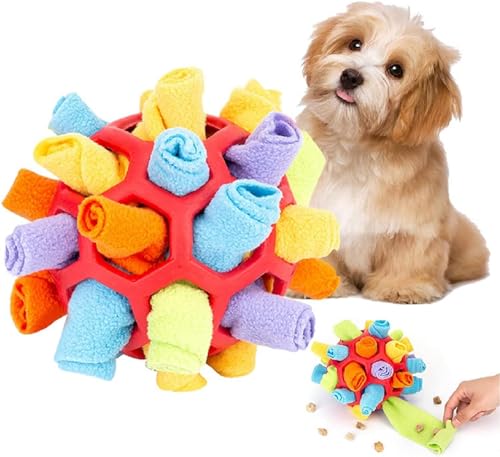 Tinua Schnüffelball für Hunde, Hundeschnüffelball, Schnüffelteppich Schnüffelspielzeug, Interaktive Hundespielzeug tragbarer Haustier Snuffle Ball Toy alle Hunderassen von Tinua