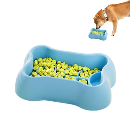 Tioheam Langsamer Fressnapf für Hunde,Langsamer Fressnapf für Hunde - Futternapf Slow Feeder Hundenapf aus Silikon mit Saugnapf | Hundenäpfe Pet Maze Dish, Anti-Rutsch-Basis Cat Puzzle Feeder für von Tioheam