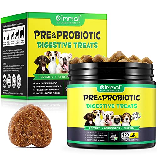 Probiotische Kausnacks für die Verdauung, 120 Stück, probiotisches Kraftpaket für eine harmonische Verdauung, Hautkomfort, Allergielinderung, Stärkung des Immunsystems – ideal für Hunde von Tioueo