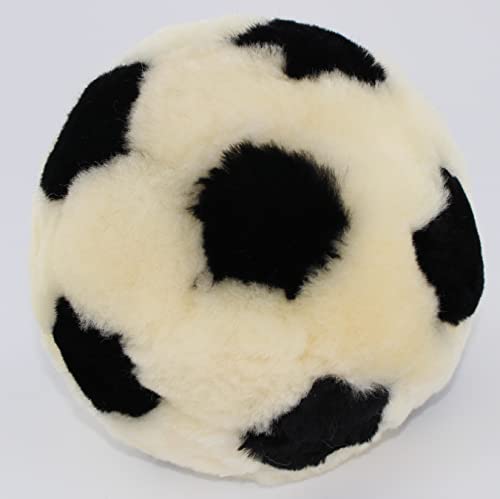 TISCO Lammfellball für Hunde, 16cm großer Ball, Outdoor und Indoor, Hundespielzeug von TISCO