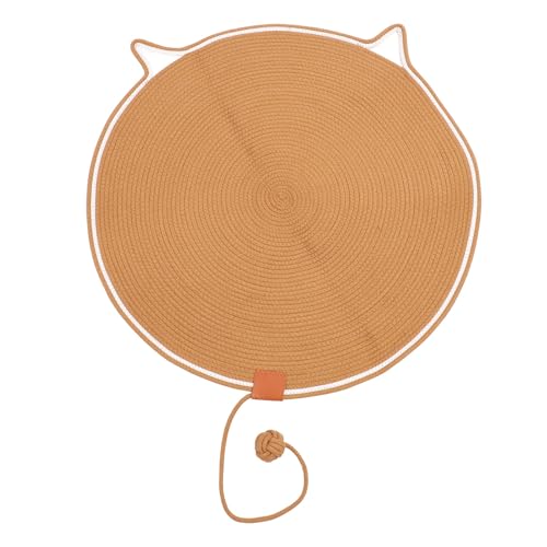 Kratzmatte für Katzen mit Katze Ball Spielzeug, 80cm Baumwollseil Schutz Möbel Kratzmatte für Katzen mit Ballspielzeug, Schutz für Katzenmöbel für Wand, Couch, Teppiche, Sofas von Tissting